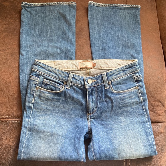 Flared jeans from brand (Paige) great condition and low rise and comfortable. - Picture 3 of 5